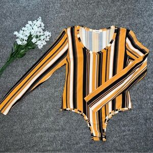 Striped Long Sleeve Bodysuit